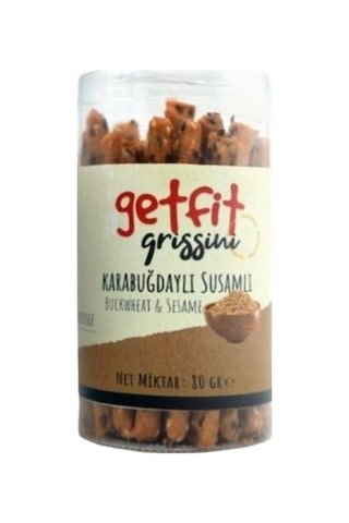 Get Fit Glutensiz & Şekersiz Karabuğdaylı Susamlı Grissini 80 G