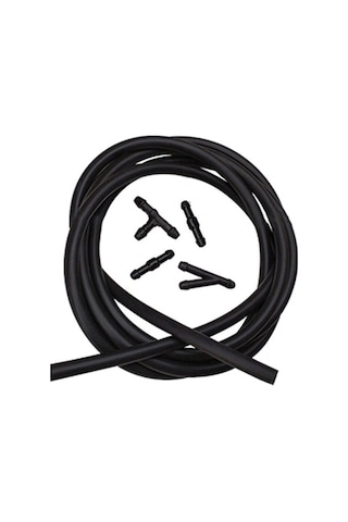 Yaozixa Cam Yıkama Hortumu Ve Nozzle Seti, 2m Gümüşlü Boru, Y-bölücü Ve T-kolu, Yeni Kaliteli Plastik, Kolay Kurulum