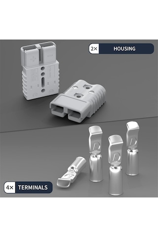Xurunkeji 175 Amper Akü Hızlı Bağlantı/çıkartma Konnektörü, Araba Vinç Römork İçin Kablo Demeti Fiş Konnektör Kiti