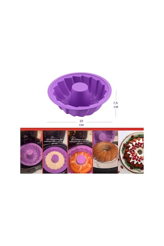 SİLİCOLİFE Airfryer Silikon Kek Kalıbı 22 CM - Hava Fritözleriyle Uyumlu – SL14