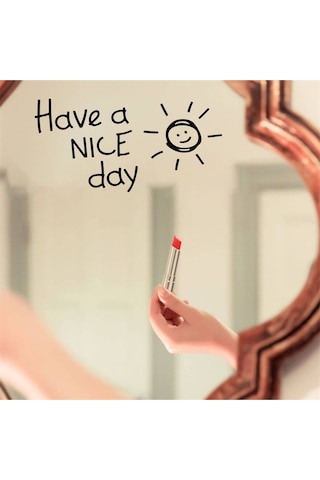 Ayna Dekorasyon Sticker - Have A Nıce Day - 20x10 Cm