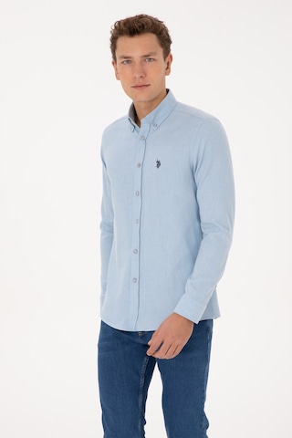 U.s. Polo Assn. Erkek Açık Mavi Gömlek Basic 50316721-vr003 Acık Mavı