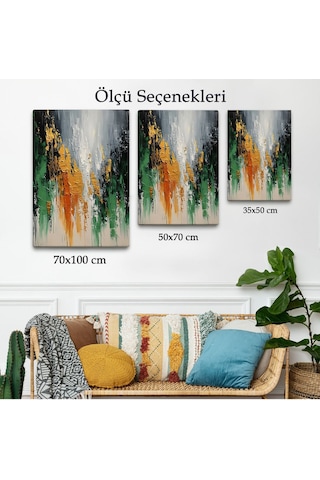 Miyrem^ Canvas Serie Yağlıboya Görünümlü Soyut Tablo-7641