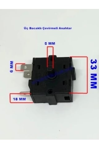 Ender 3 Bacaklı Çevirmeli Anahtar