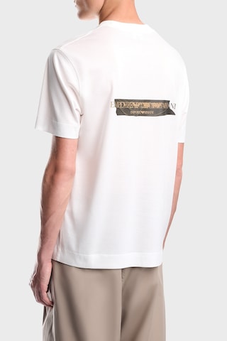 Emporio Armani Logolu % 100 Pamuk Bisiklet Yaka T Shirt Erkek T Shirt Em007040 Af10017 U0003 Beyaz