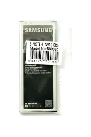Samsung Galaxy Uyumlu Note 4 N910 Batarya Pil
