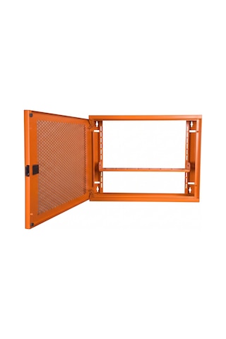 Alfafonet Wifi Box 450 Duvar Tipi Modem Ve Wifi Kutusu 450x120x350 Mm Turuncu Perfore Metal Kapak Montajlı