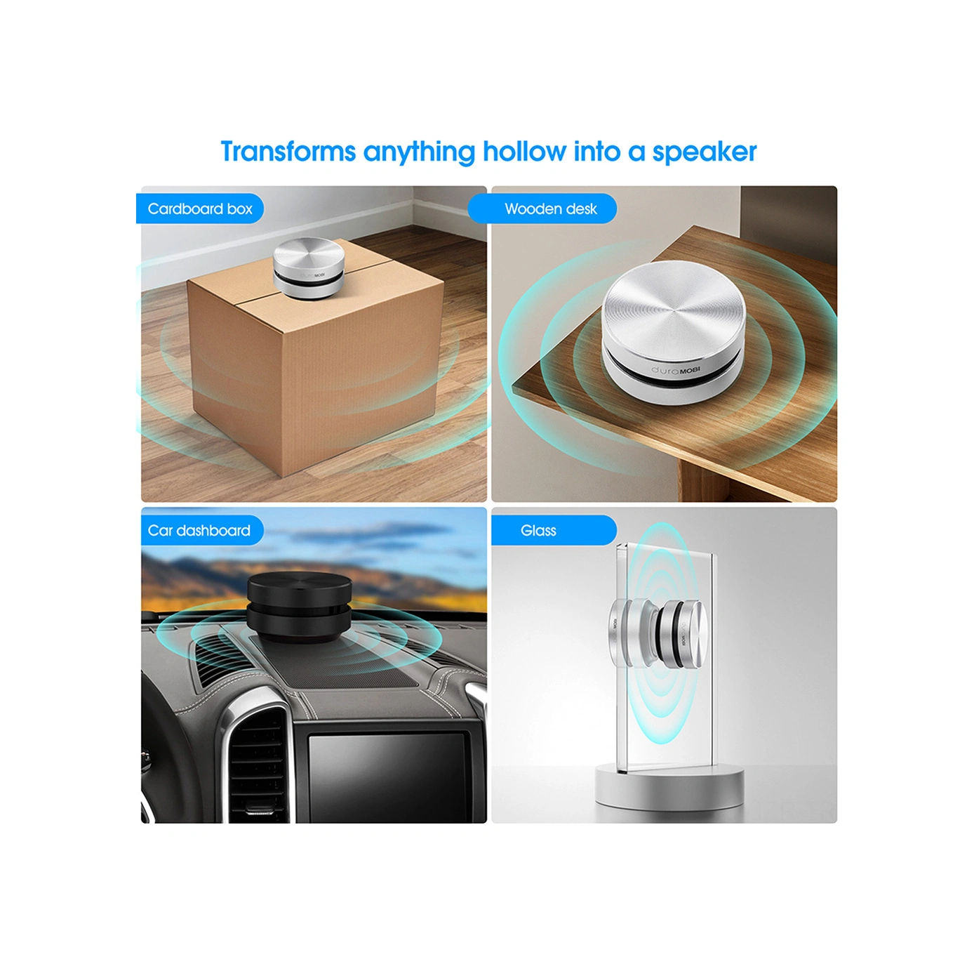 Geeroyoo Alüminyum Kasa Kemiğiiletimli Tws Bluetooth Hoparlör - Bt5.0, 400mah Pil, 3w Güç, Taşınabilir - Gümüş 1 Adet