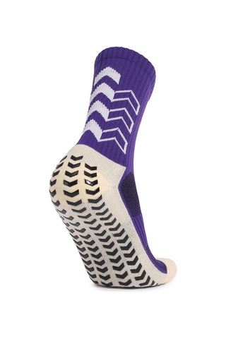 Monyee Spor Çorapları, Büyük Yastık Tabanlı, Kaymazsız Zemin Deseni, Geniş Lastik Manşet, Nefes Alıcı, Isı Emici, Unisex, Mor, Tek Çift Mor