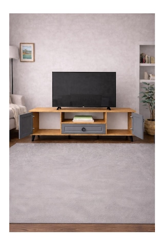 Antrasit Tv Ünitesi Tv Sehpası 140 Cm