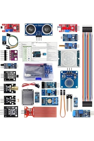 Willowhaven 22 İn 1 Arduino Uyumlu Sensor Seti Ultrasonik Ses Su Sıcaklık Işık Sensörleri