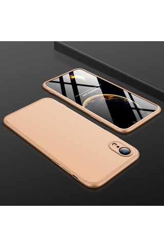 Apple Uyumlu iPhone Xr 6.1 Kılıf Zore Ays Kapak Siyah-Mavi