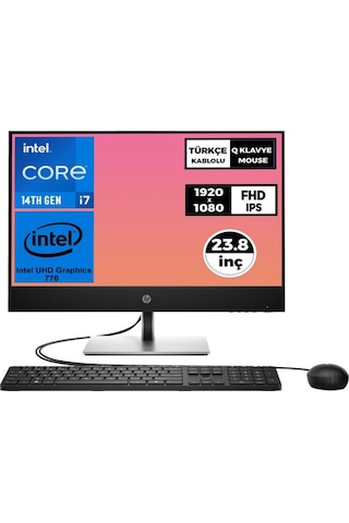 HP Pro 440 G9 9H6X8ET i7-14700T 8 GB 512 GB SSD 23.8" Dos AIO Masaüstü Bilgisayar