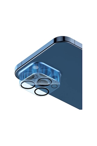 Baseus İphone 12 Pro 6.1 3d Full Kaplama Kamera Koruyucu Cam 2 Adet Set- 5775