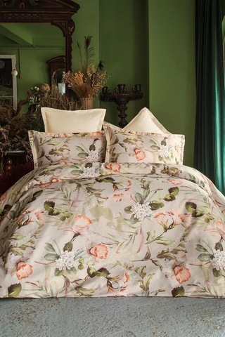 İssimo Morange Tencel Nevresim Takımı Çift Kişilik-2126 Çok Renkli