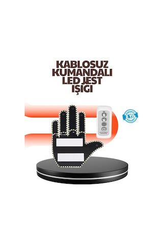 Araç İçin Eğlenceli Led El İşareti Işığı Çok Renkli