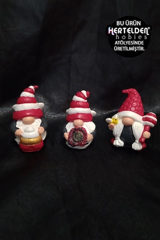 Dekoratif Minyatür Retro Gnome Obje %100 Taş Tozu Dekoratif Obje