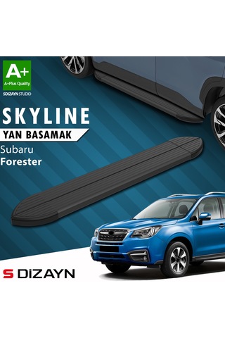 S-dizayn Subaru Forester 4 Skyline Siyah Yan Basamak 183 Cm 2012-2019 A+ Kalite