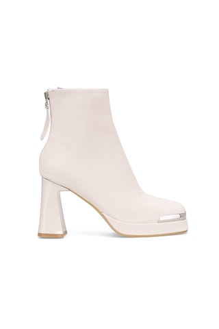 Guja 25k414-2 Kadın Hakiki Deri Topuklu Bot Bej Bej