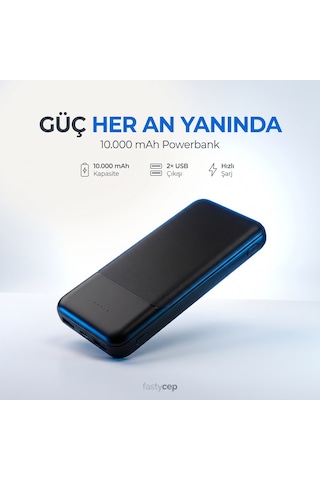Buradabulabilirsin Snapmax Snp-3008 Siyah 10.000 Mah Powerbank 2x Usb Çıkışlı 1 Type-c Ve 1 Micro Girişli Bbz