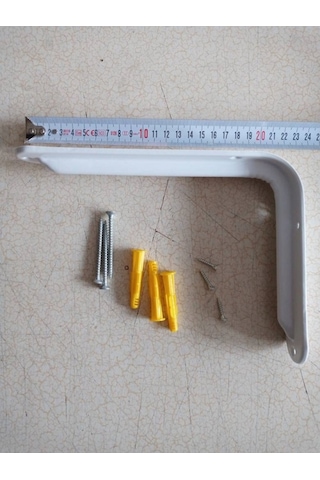 Dirilyapımarket 165X230 Mm Beyaz Raf Altı - Destek 4 Adet + Dübel Vida
