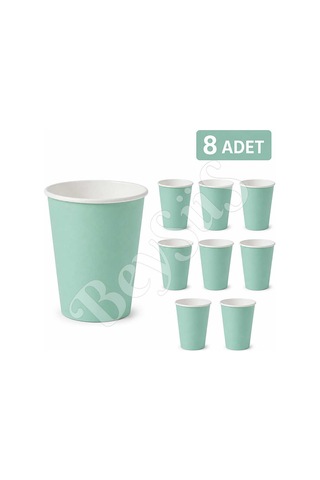 Parti Kağıt Bardak 8li Yeşil Diğer
