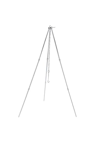 Jeemson Alüminyum Alloy Taşınabilir Kamp Mangal Tripodu - Yüksekliği Ayarlanabilir, Çadır Piknik Açık Hava Pişirme Gereci Çok Renkli