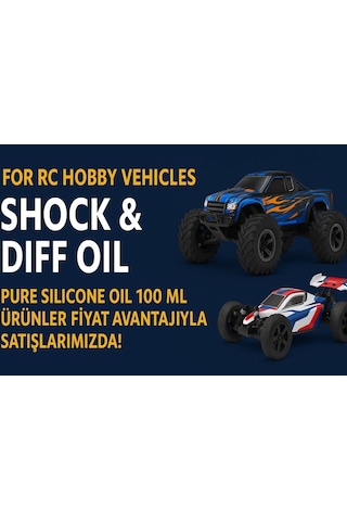 Oilrax Pure Silicone Oil 1.000.000 Cst - Shock & Diff Oil 100 Gr