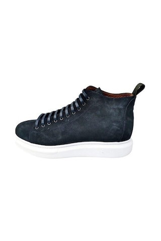 Büyük Numara Süet Erkek Bot Lacivert Siyah