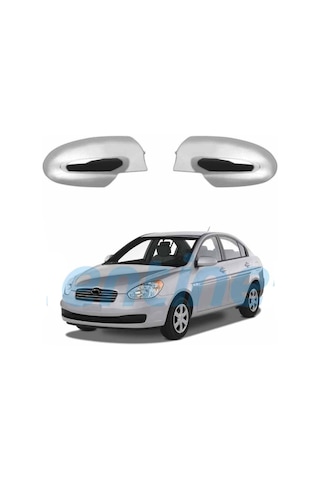 Hyundai Accent Era Abs Krom Ayna Kapağı 2005-2011 Arası 2'li