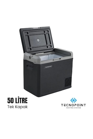 Tecnopoınt 50 Litre Tek Kapaklı Kompresörlü Araç Buzdolabı 12/24v