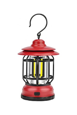 Wezone Kırmızı Abs Malzeme 2 Aydınlatma Modlu Dışarıda Kullanıma Uygun Kamp Feneri Elden Taşınabilir Acil Işık Çok Renkli