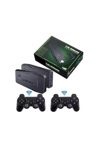 Zhltools 20000 Oyunlu 2.4g Kablosuz Çift Kol Retro i Game Stick Taşınabilir Mini Oyun Çubuğu