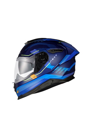 Nexx Y.100R Baron Mat İndigo Kapalı Kask Mavi