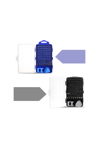Reedark Crv Malzeme 117 Parça Tornavida Seti - Elektronik Tamir Aracı Kombinasyonu Siyah Kutulu