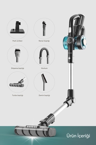 Homend Dustrider 1264H Şarjlı Başlıklı Dikey Süpürge