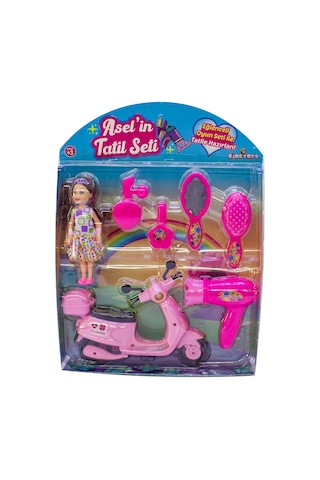 Oyuncak Bebek Aselin Tatil Seti 7 Parça 30 Cm