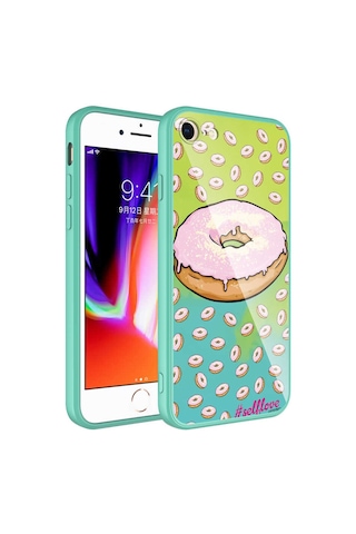 Goocamp Apple iPhone Uyumlu 7 Kılıf Kamera Korumalı Desenli Sert Silikon Epoksi Kapak - No12 NO12