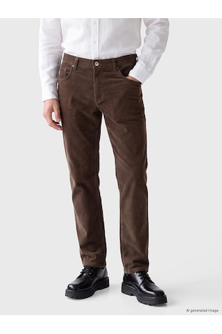 Lcwaıkıkı Classic Kahverengi Regular Fit Kadife Erkek Chino Pantolon