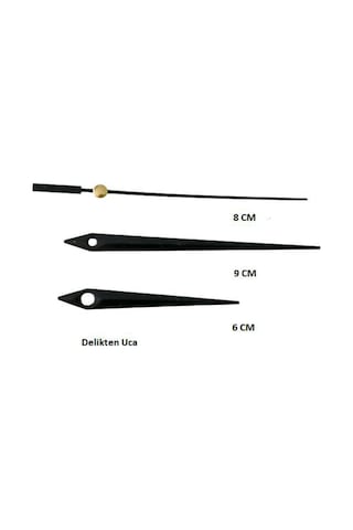 2 Adet Şaft Uzunluğu 18 Mm Sarkaçlı Duvar Saati Mekanizması