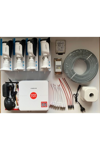 4 Kameralı Set 5mp Sony Seculensli 1080p Kdj-4s-8w-ss-p