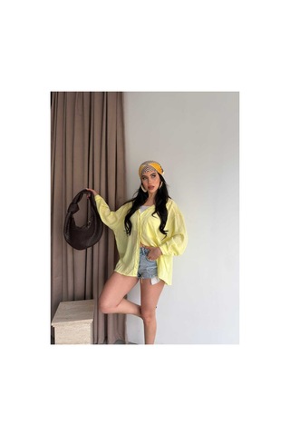 Unika Boutique Salaş Stil Gömlek Sarı