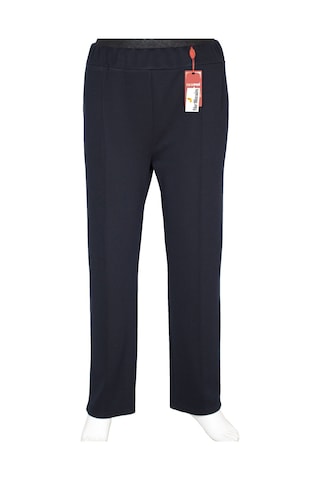 Hesna Kadın Nazlı Kışlık Büyük Beden Astarsız Lacivert Pantolon