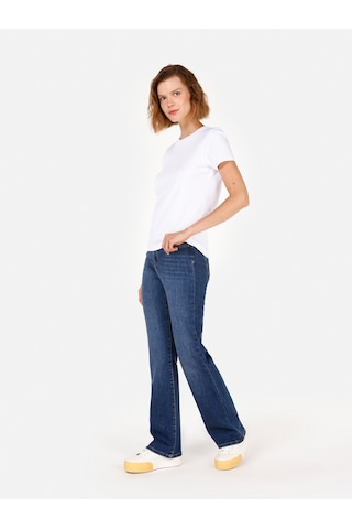 Colins 791 Monica Normal Kesim Normal Bel Genişleyen Paça Mavi Kadın Pantolon Cl1070942 Denim