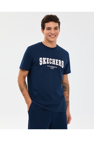Skechers M Regular T-shirt Erkek Lacivert Tshirt S2610122-0505