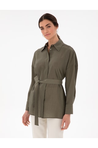 Pierre Cardin Kadın Haki Gömlek Desenli 50306501-vr027 Haki