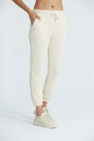 Twenty3 Kadın Basic 2 İplik Likralı Regular Fit Paçası Lastikli Bej