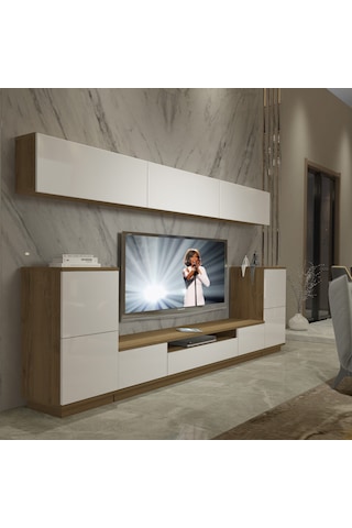 Decoraktiv Trendstyle 9s Mdf Tv Ünitesi Tv Sehpası Pera - Beyaz