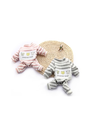 Geeksen Köpek Ev Giyimi Yazlık, Yumuşak Kumaş, Konforlu Uyku Giysisi, Gri, Büyüklük L, Evde Kullanıma İdeal, Bichon-teddy Dostu