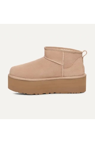 Bot Kadın 1135092 Ugg W Classıc Ultra Mını Platform Sand Kahverengi